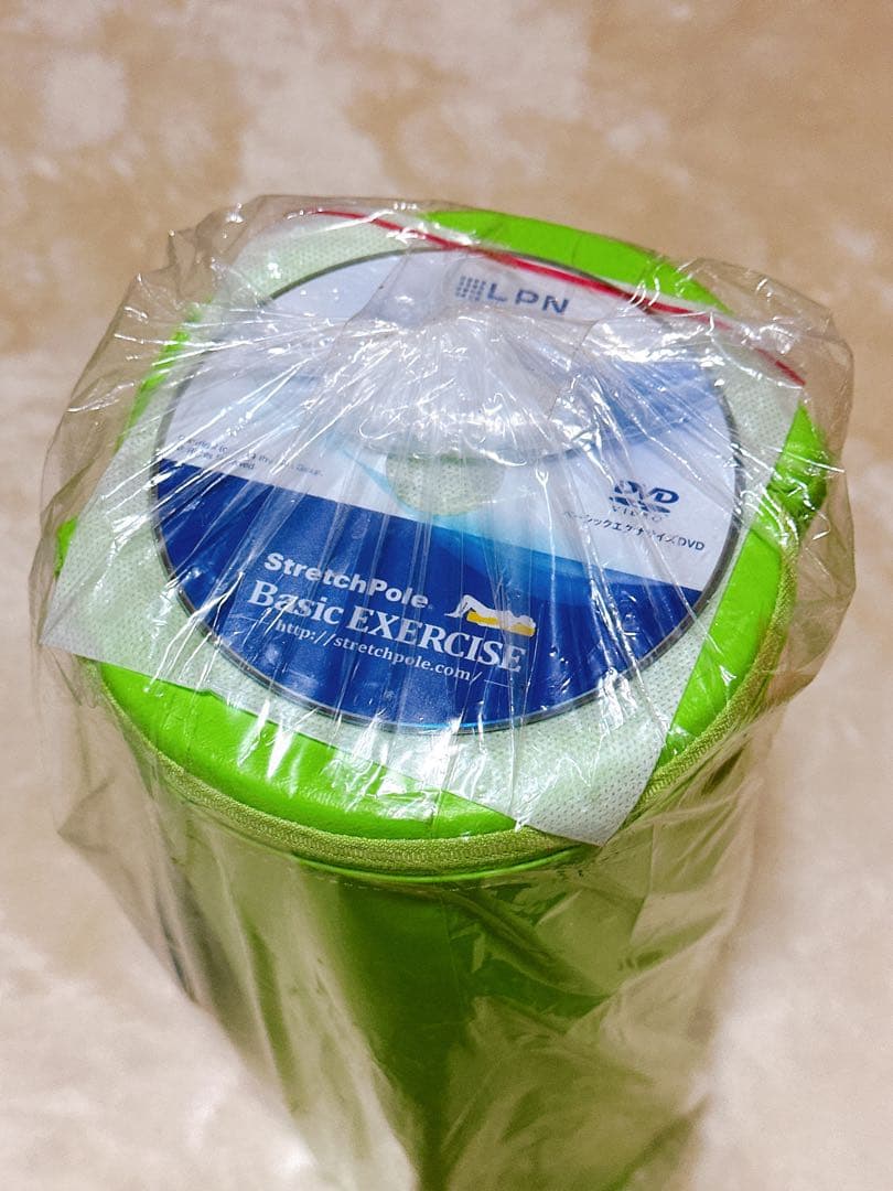 LPN ストレッチポール ハーフカット2本 正規品 グリーン DVD付き 未使用