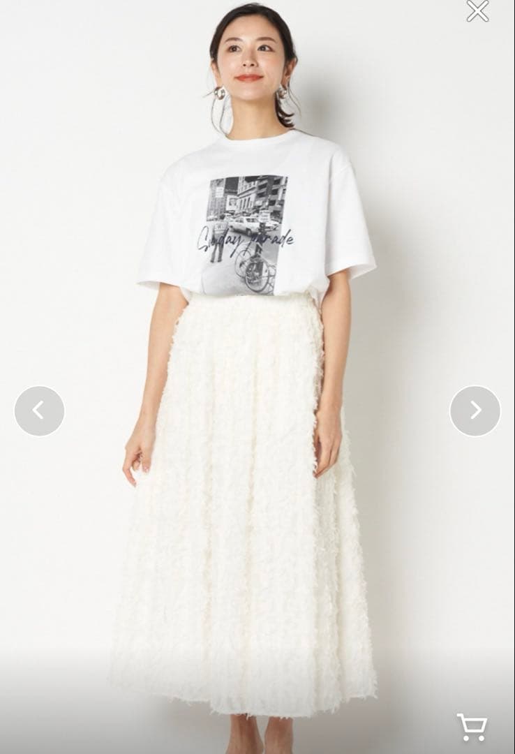 HELIOPOLE JACQUARD SKIRT スカート　タグ付き