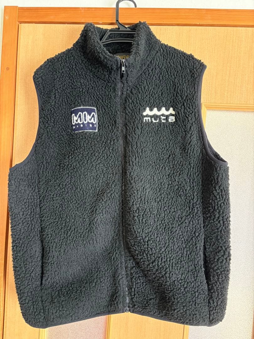 MUTA MARINE フリースベスト ブラック