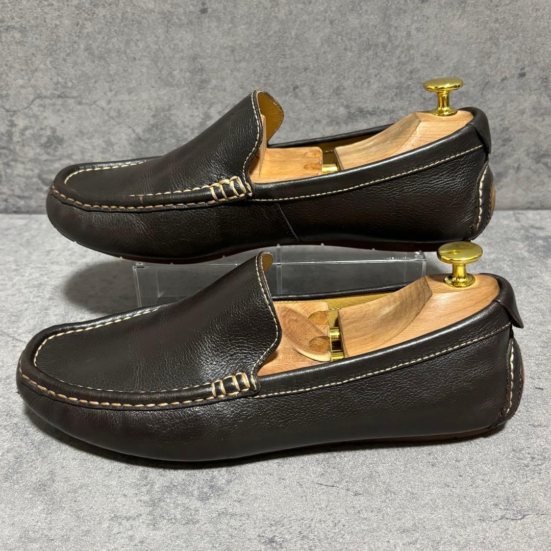 極美品　コールハーン　ドライビングシューズ　ダークブラウン　本革　1953