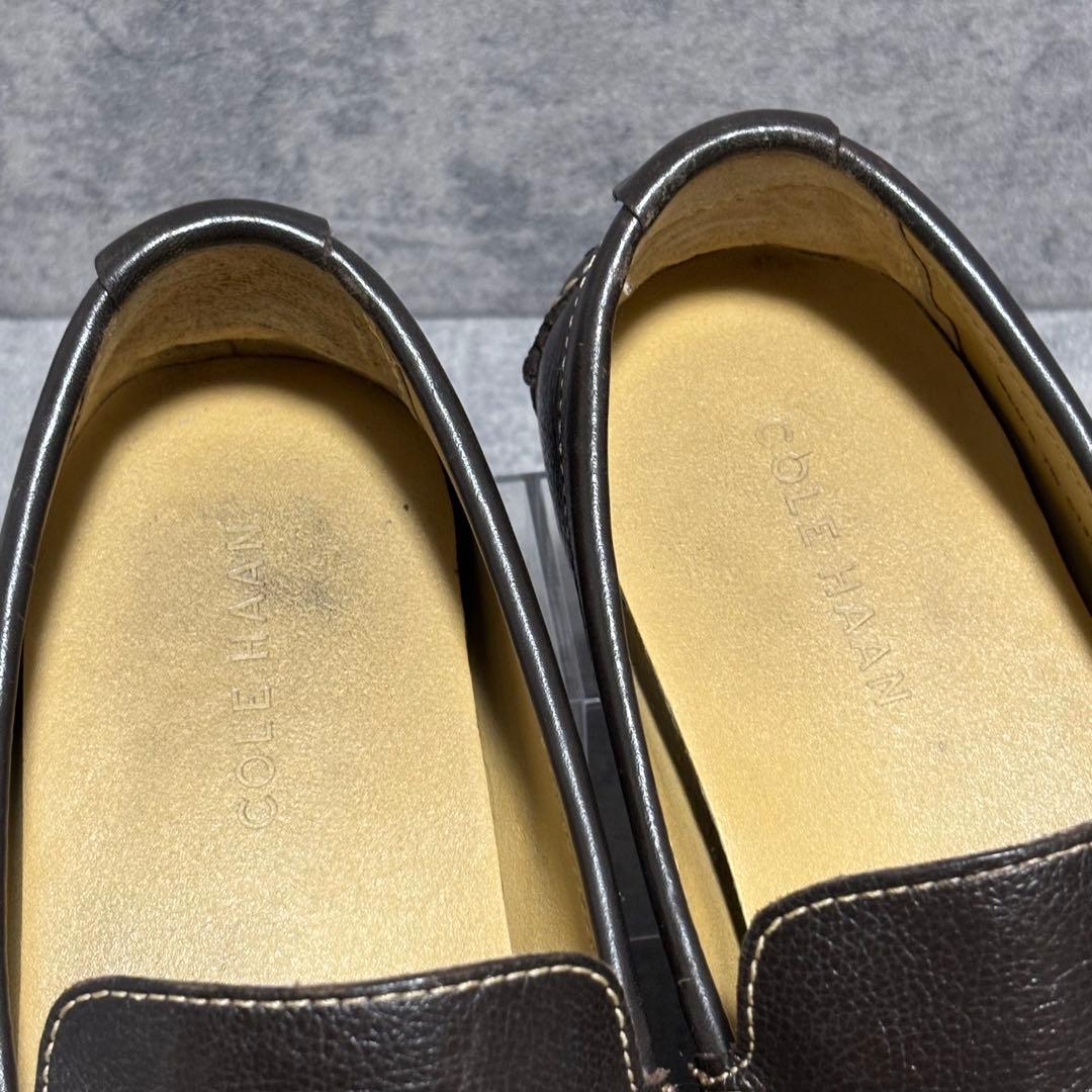 極美品　コールハーン　ドライビングシューズ　ダークブラウン　本革　1953