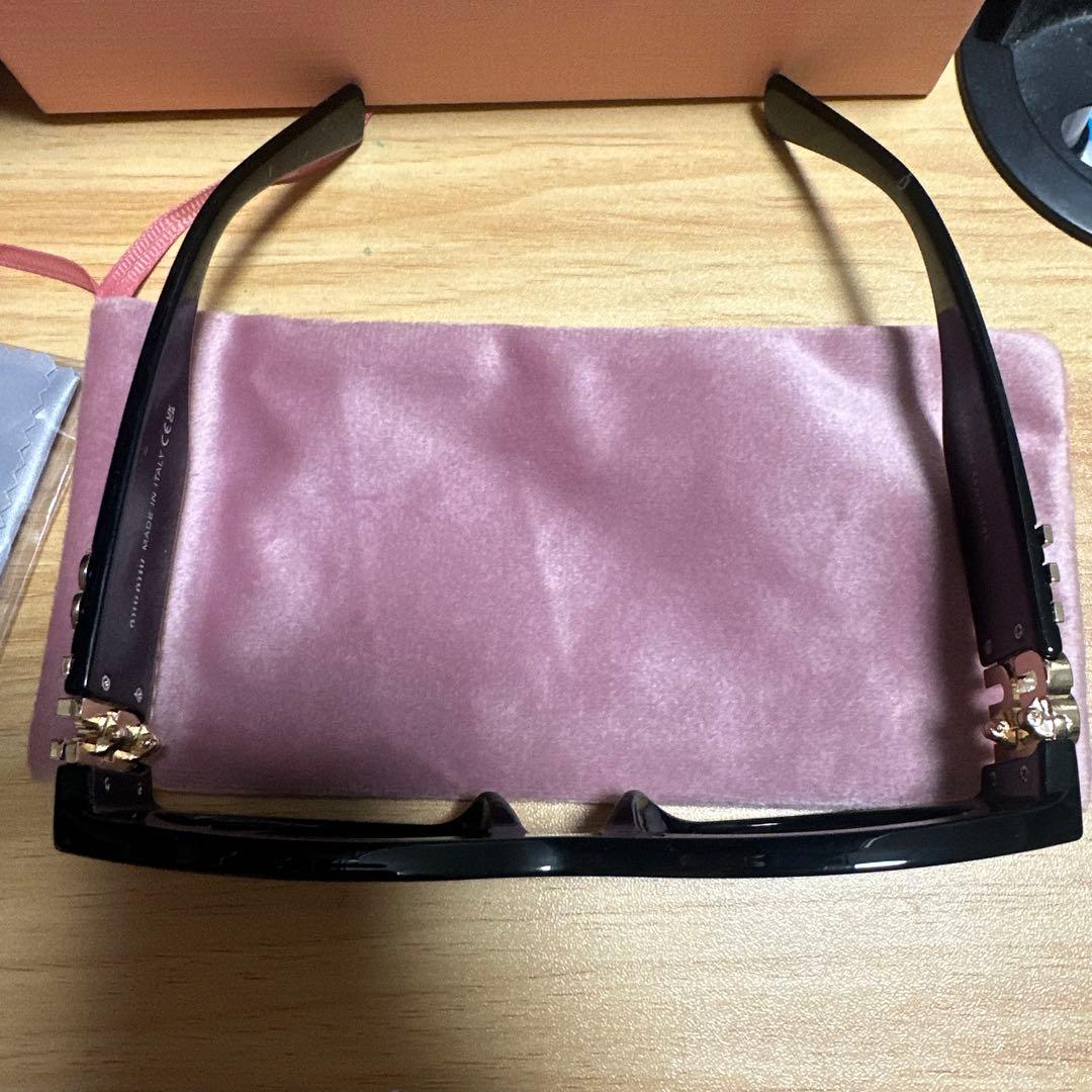 MIU サングラス オーバル グリンプス ブラック