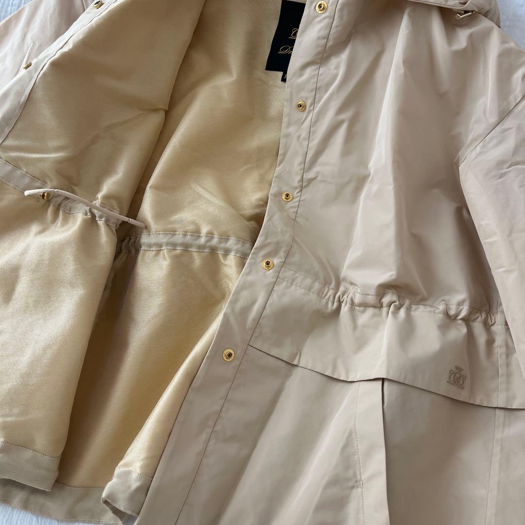Drawer ドゥロワー　ポリエステルタフタフードジャケット
