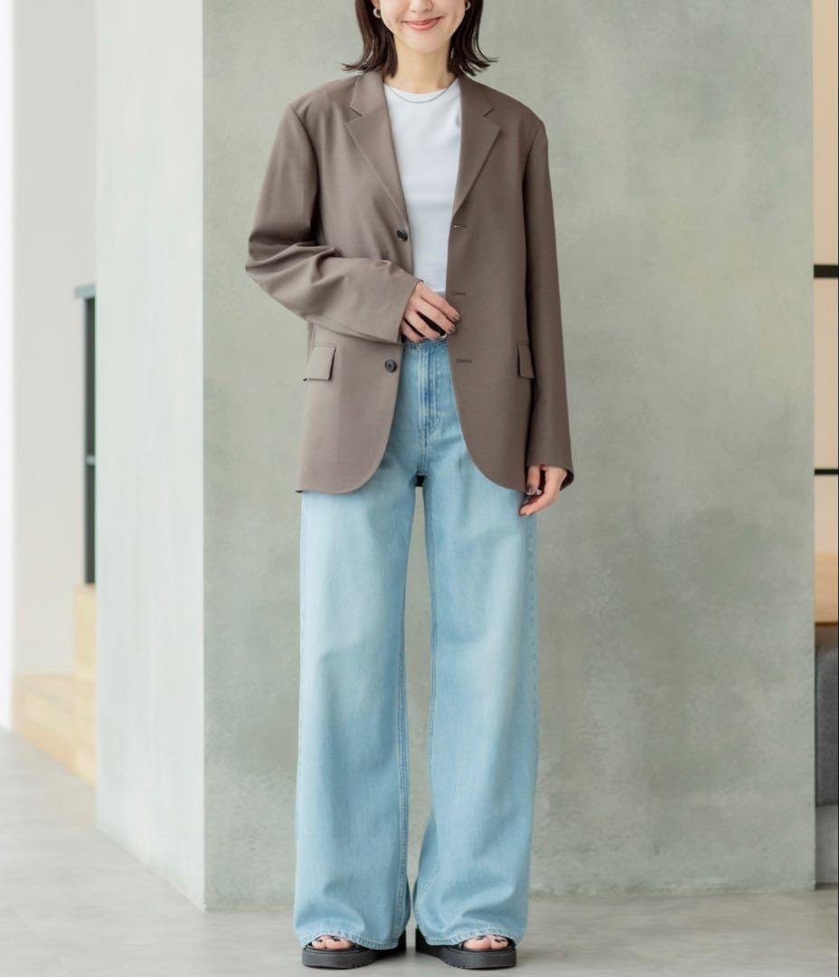 【新品未使用】感動ジャケット・感動タックパンツ上下セット・ダークブラウン　XXL