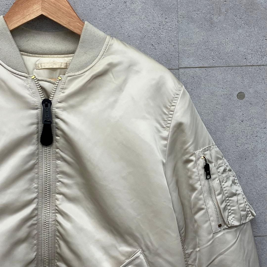 ALPHA INDUSTRIES フライトジャケット アイボリー リバーシブル