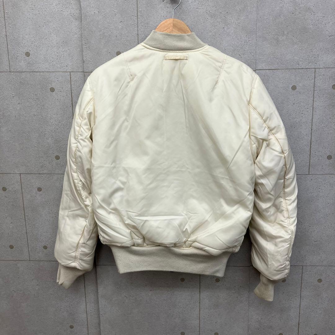 ALPHA INDUSTRIES フライトジャケット アイボリー リバーシブル