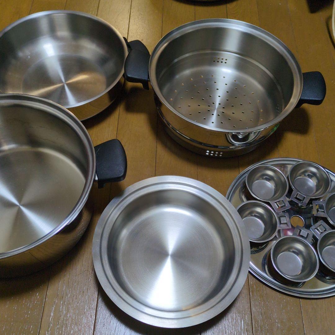 Amway Queen　アムウェイ鍋　ステンレス鍋6Lシチューパンセット