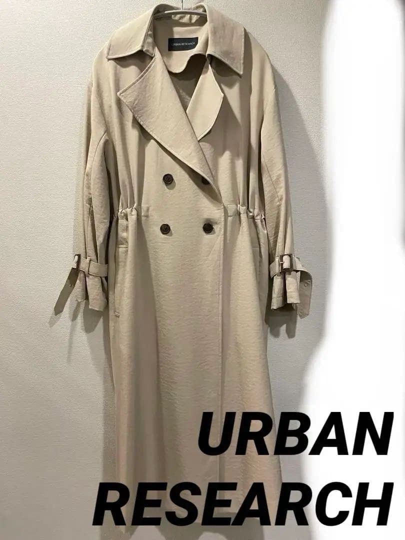 URBAN RESEARCH ウエストドロスト トレンチコート ダブル