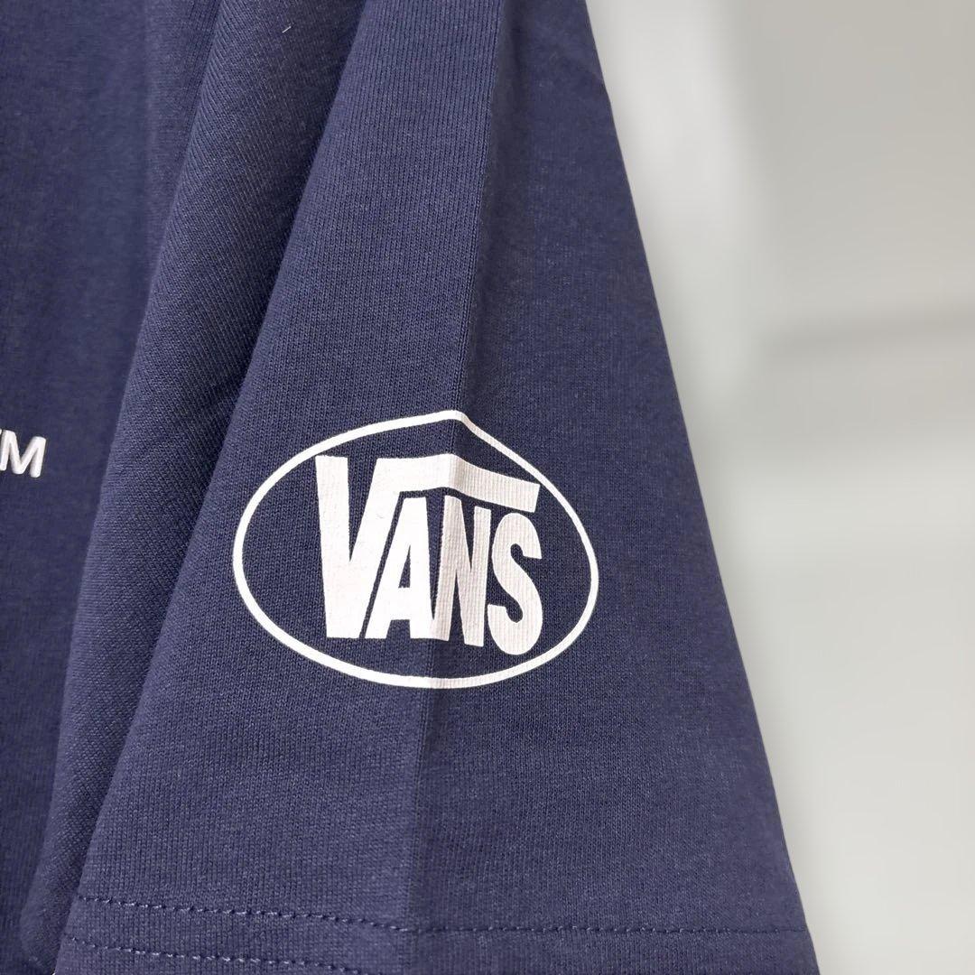 VANS Setinnロゴ Tシャツ ネイビー