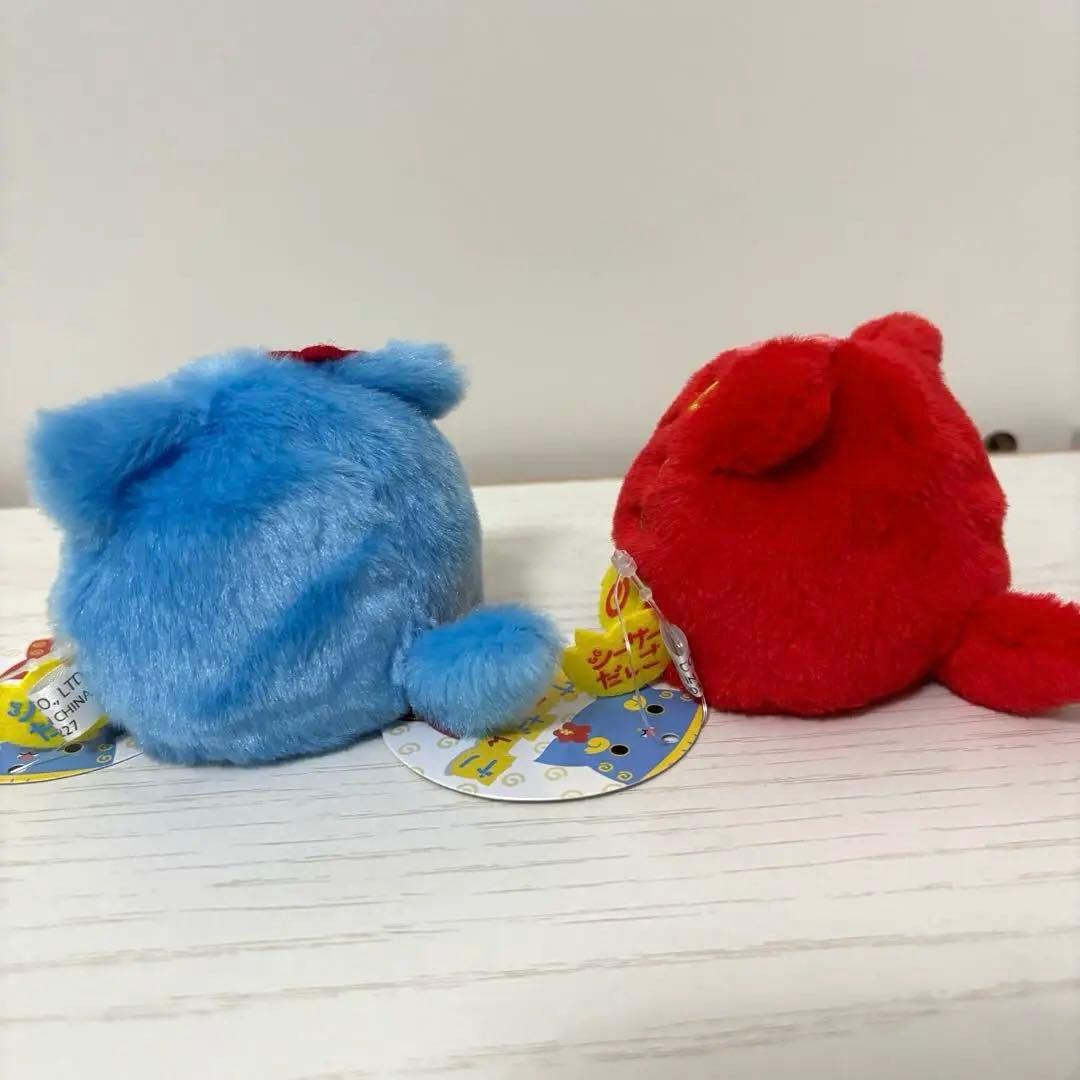 沖縄限定　ねこだんご シーサーだんご 赤 青 2体セット タグ付三英貿易 レア