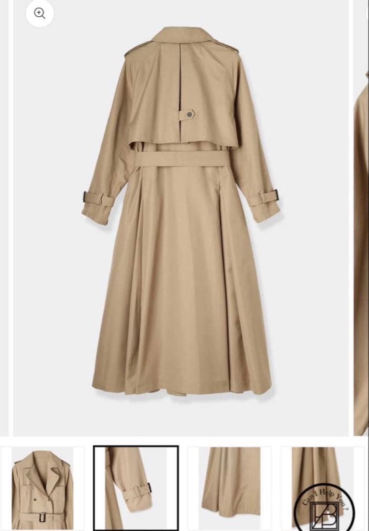 ローブブラン　トレンチコート　かじまり