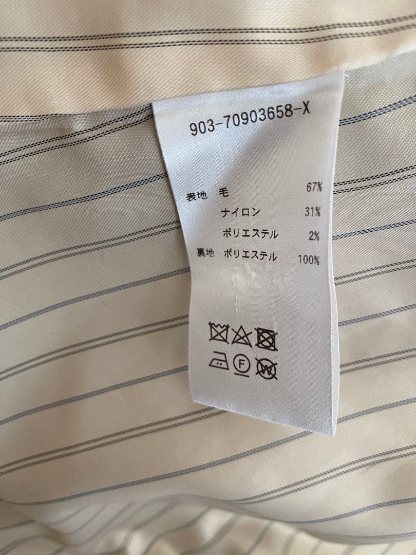 北欧暮らしの道具店ノーカラーグレーコート