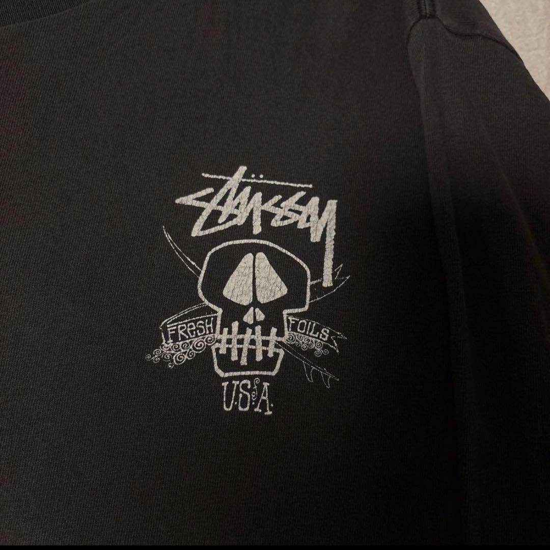 スペシャル80s〜USA製ブラックスカル　ロンT Stussy ステューシー