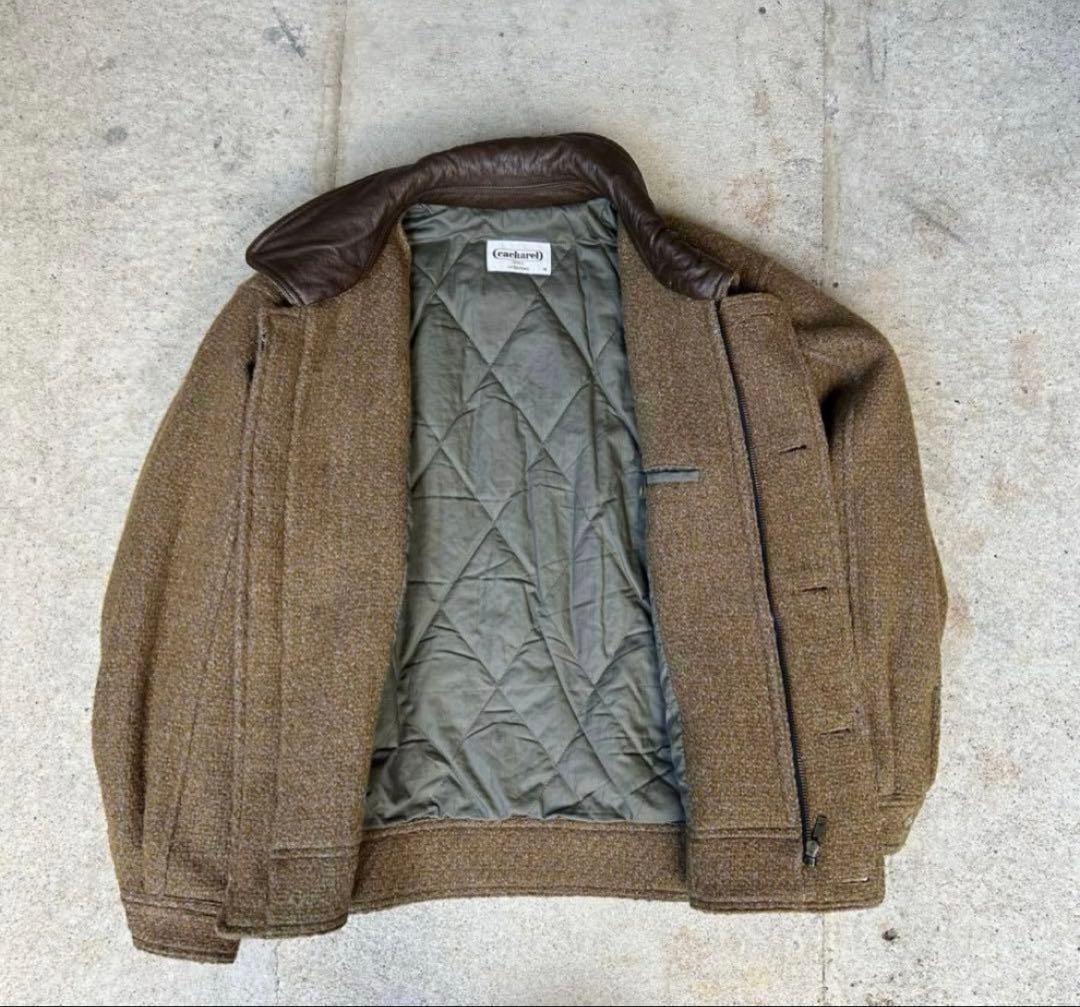 ジャケット・アウター Japan vintage leather collar wool jacket