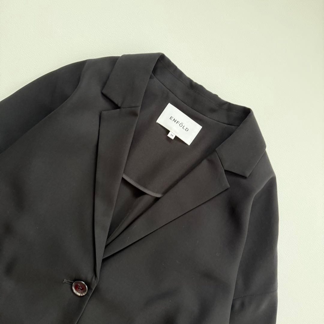 美品✨エンフォルド　comfortable Twill バックギャザージャケット