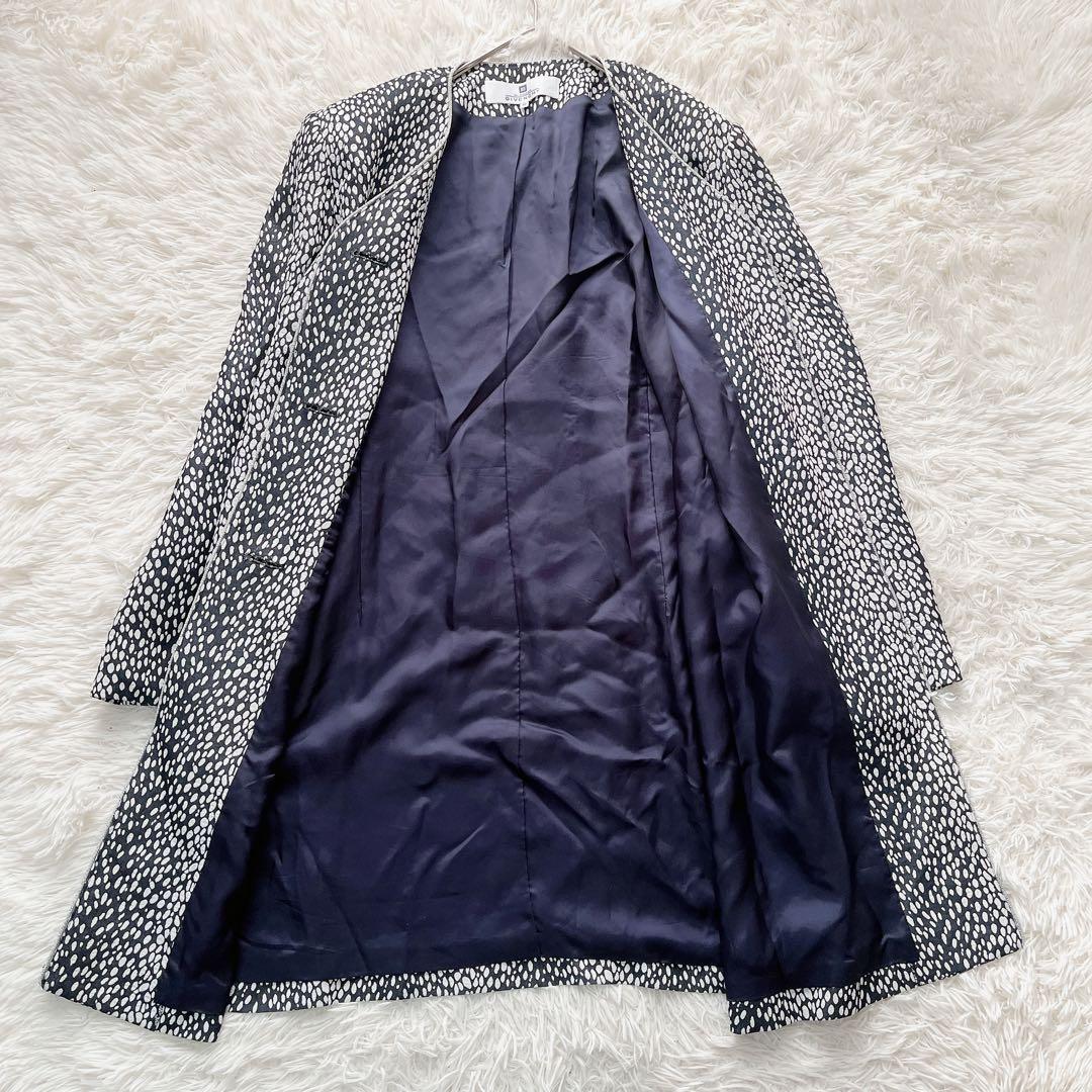 【美品】希少 ジバンシー ロングコート ラメ 総柄 大きいサイズ 2XL