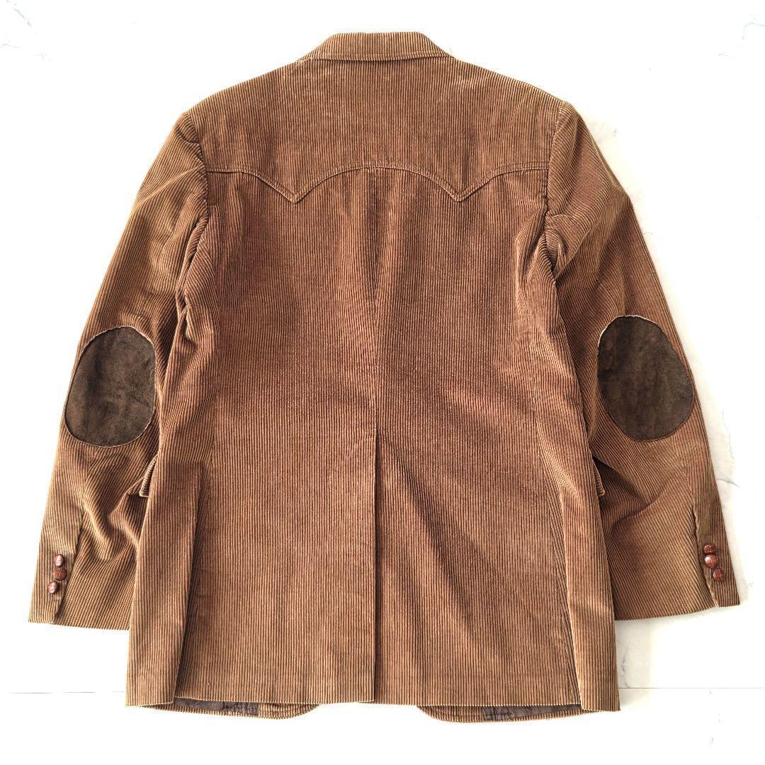 70s リーバイス コーデュロイ ジャケット エルボーパッチ くるみボタン 茶