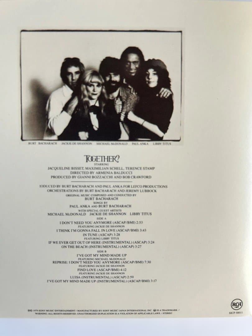 TOGETHER? OST (紙ジャケ・帯付き仕様Blu-specCD)