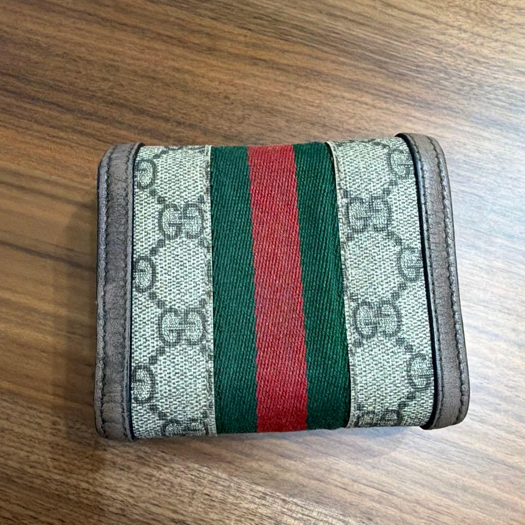 Gucci GGパターン 三つ折り財布