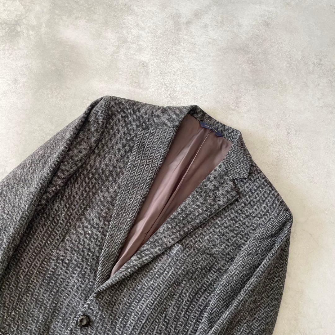 Brooks Brothers ヘリンボーン テーラードジャケット グレー 38