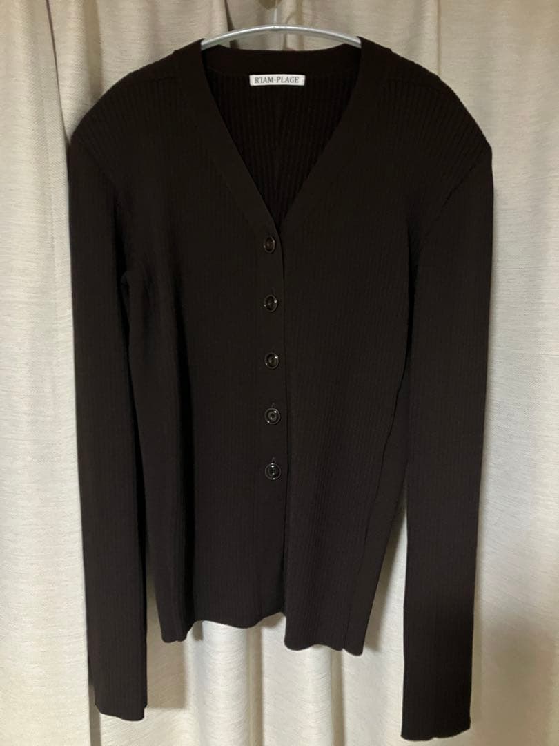 Plage R'IAM RIBシェイプカーディガン