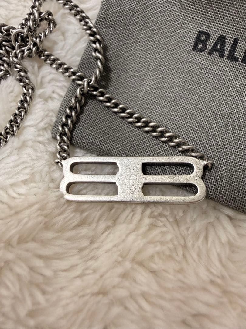 2月17日限定出品 BALENCIAGA BB ICON ネックレス シルバー
