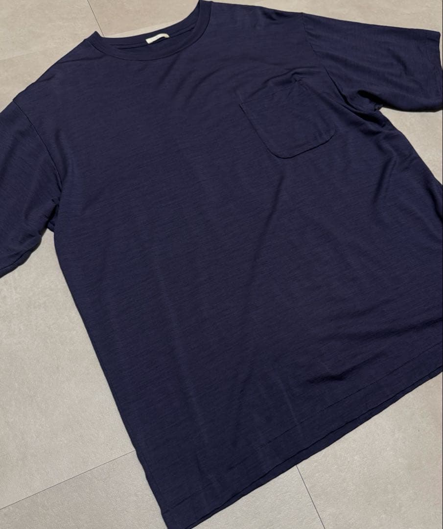comoli ウール天竺 半袖クルーTシャツ