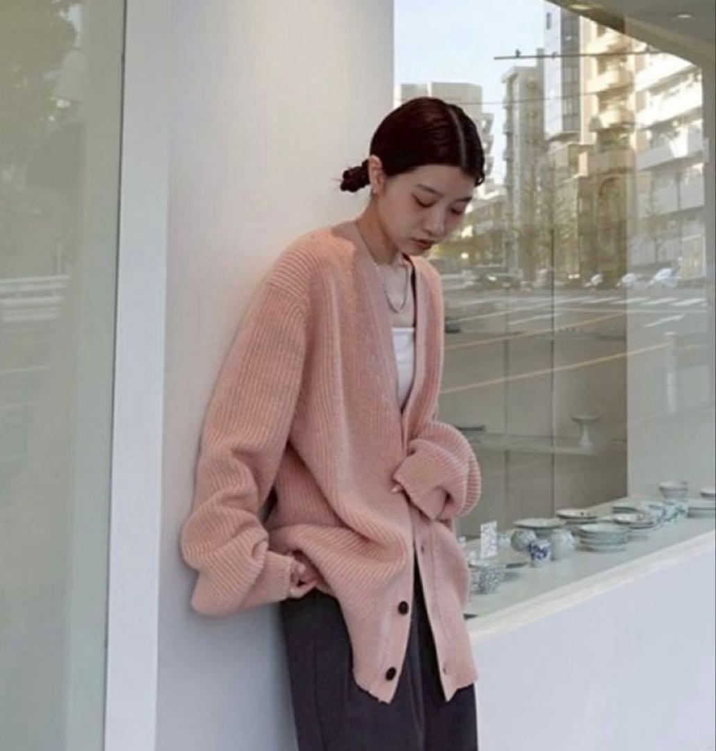 トップス todayful Wool Ribknit Cardigan