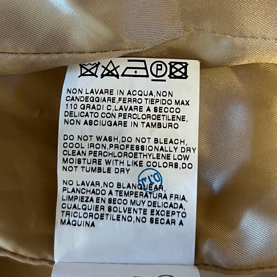 【美品】MAX MARA カシミア　ロングコート　レザーベルト付　サイズ36