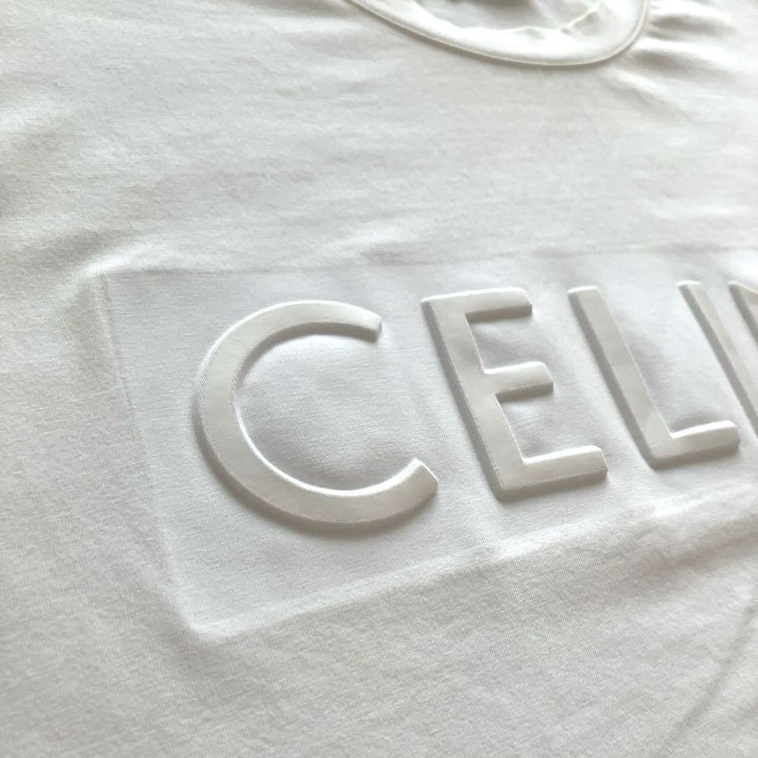 【Celine】3DロゴTシャツ・半袖T・L・白