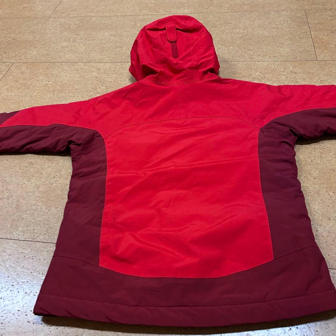 mont-bellパウダーステップ　ジャケット　キッズ140レッド