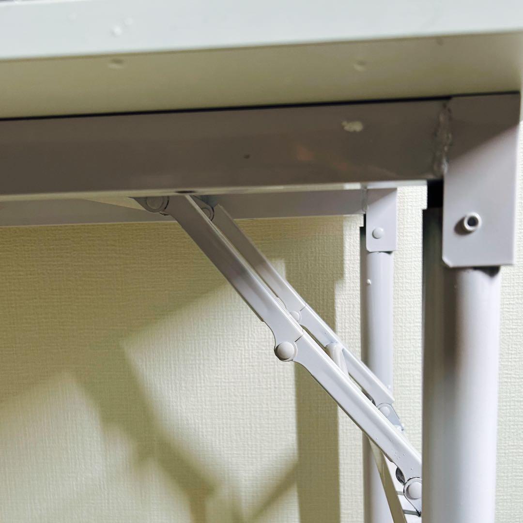 折りたたみデスク 白組立不要 パソコンデスク 作業台 勉強机省スペース 北欧風