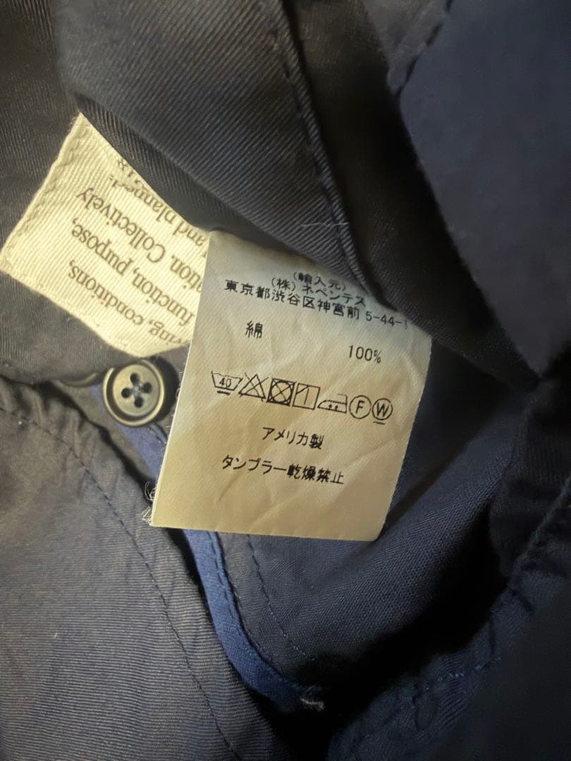 美品希少engineered garments USA製ネイビー