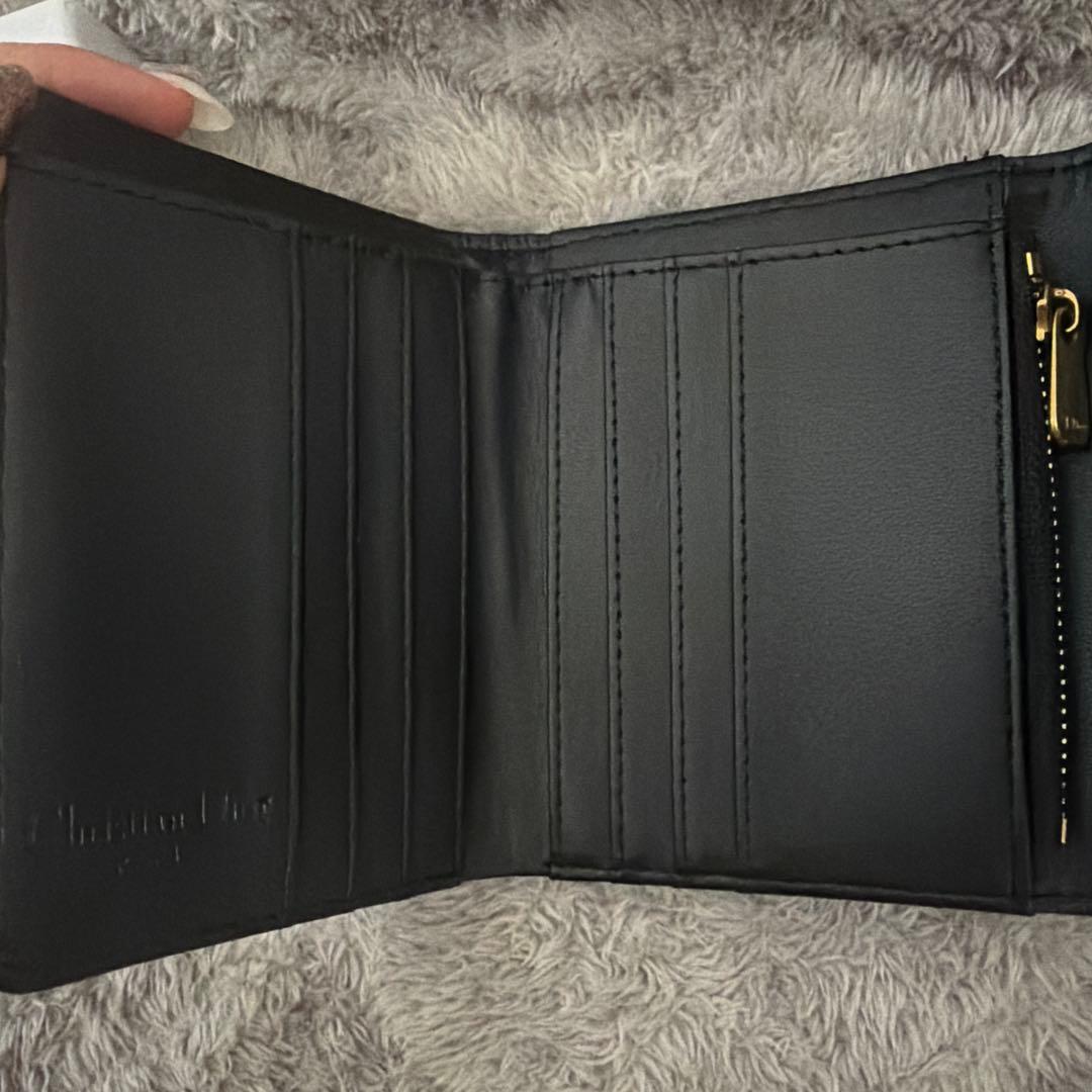 ゆ*ゆ様 Dior 二つ折り財布 ブラック グレー