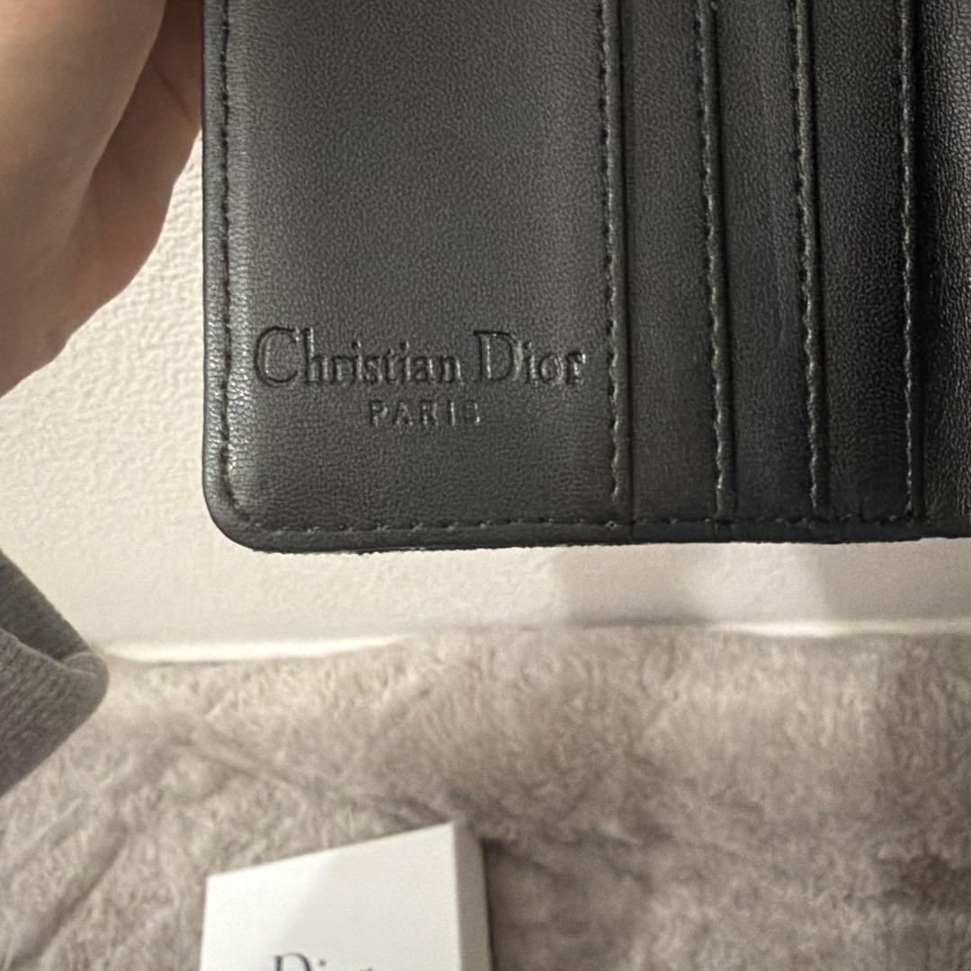 ゆ*ゆ様 Dior 二つ折り財布 ブラック グレー