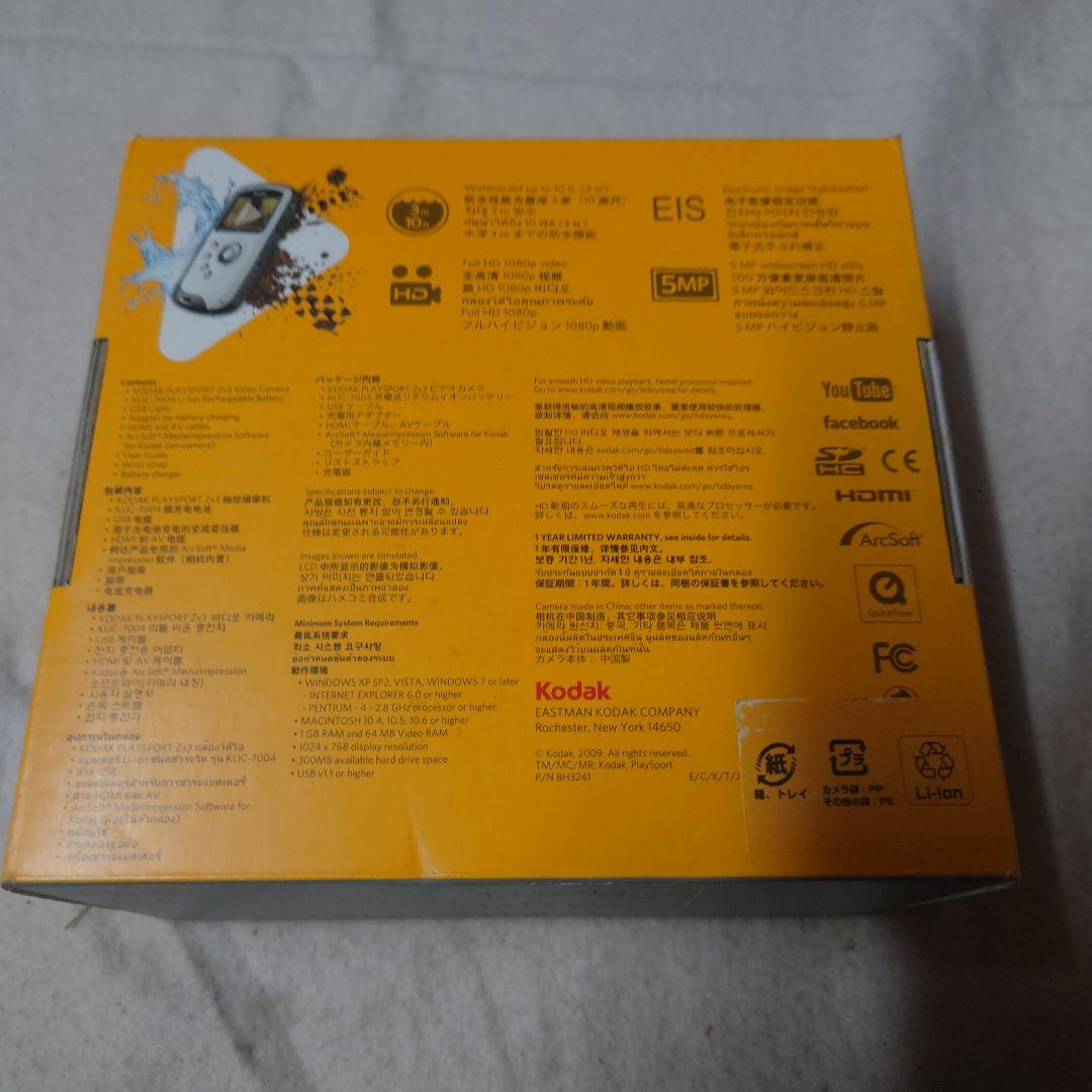 Kodak play sport Zx3 防水ポケットビデオカメラ・未使用