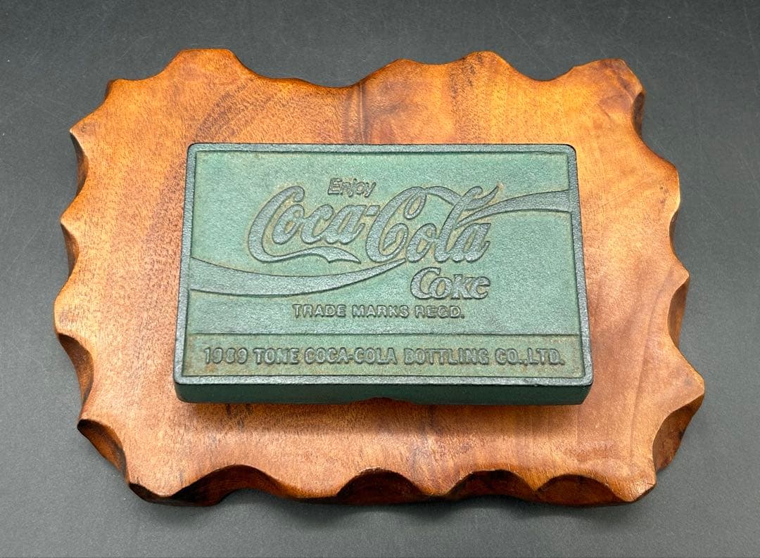 鋳物　印鑑ケース　コカコーラ　1989年ノベルティ　希少品　Coca Cola