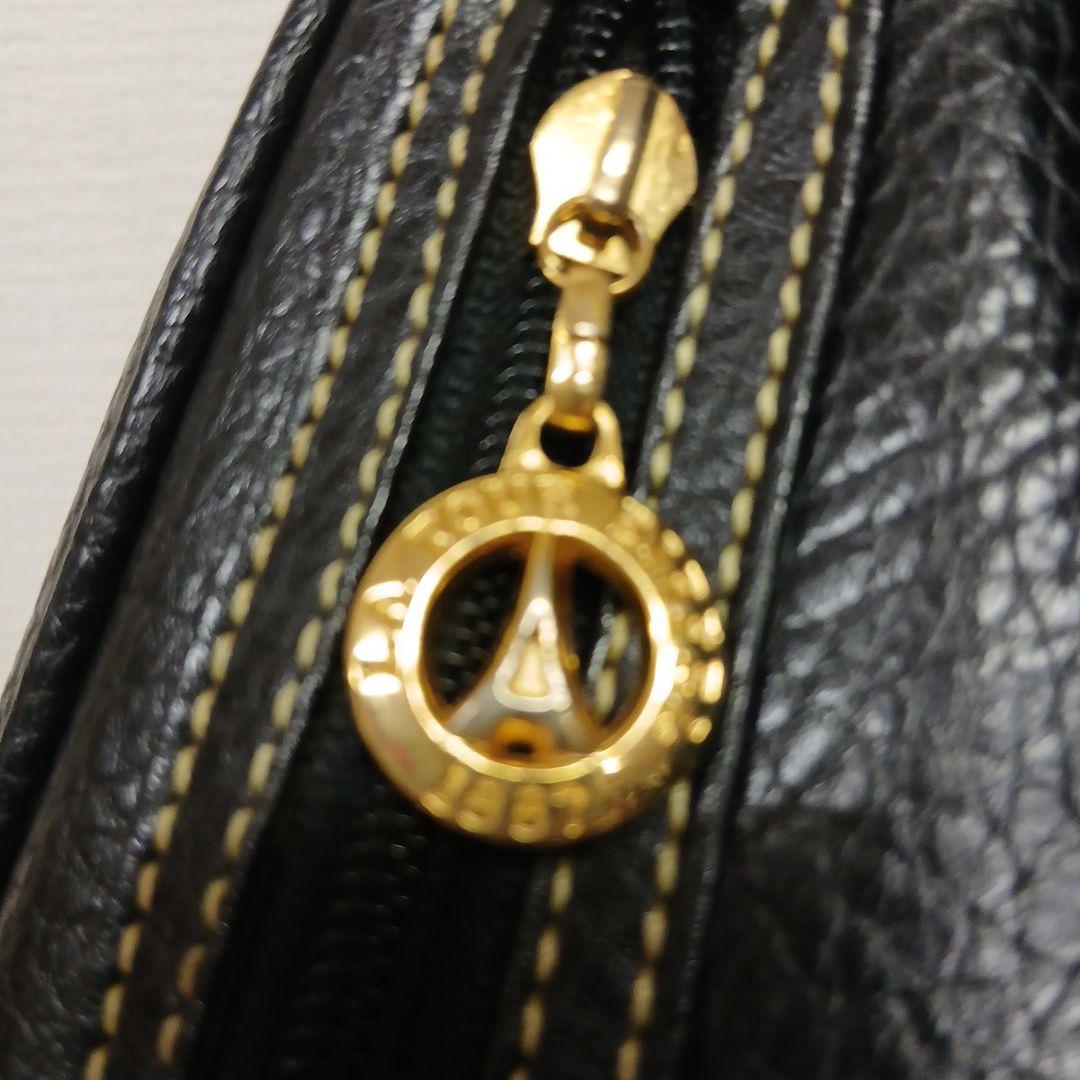 美品✨ラトゥールエッフェル　2wayボディバッグ　リュック　シボ革　レザー　黒