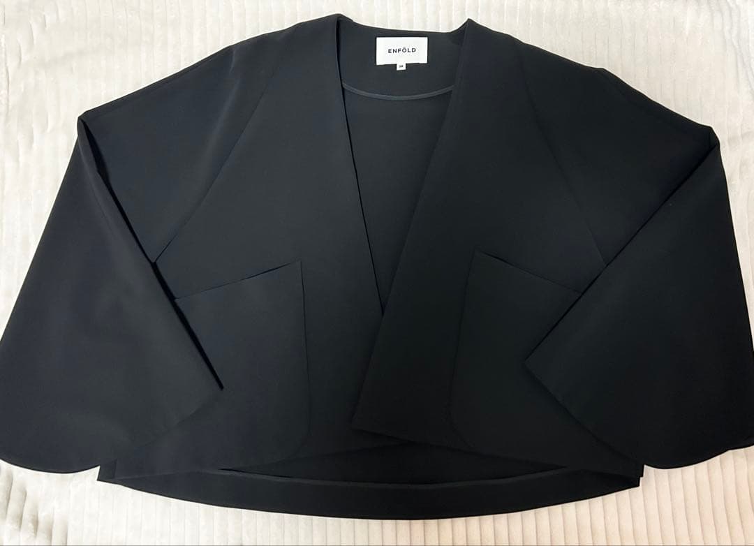 【美品】ENFOLD エンフォルド　ジャケット　ブラック系　38サイズ