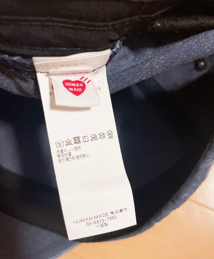帽子 HUMAN MADE 6PANEL TWILL CAP NAVY