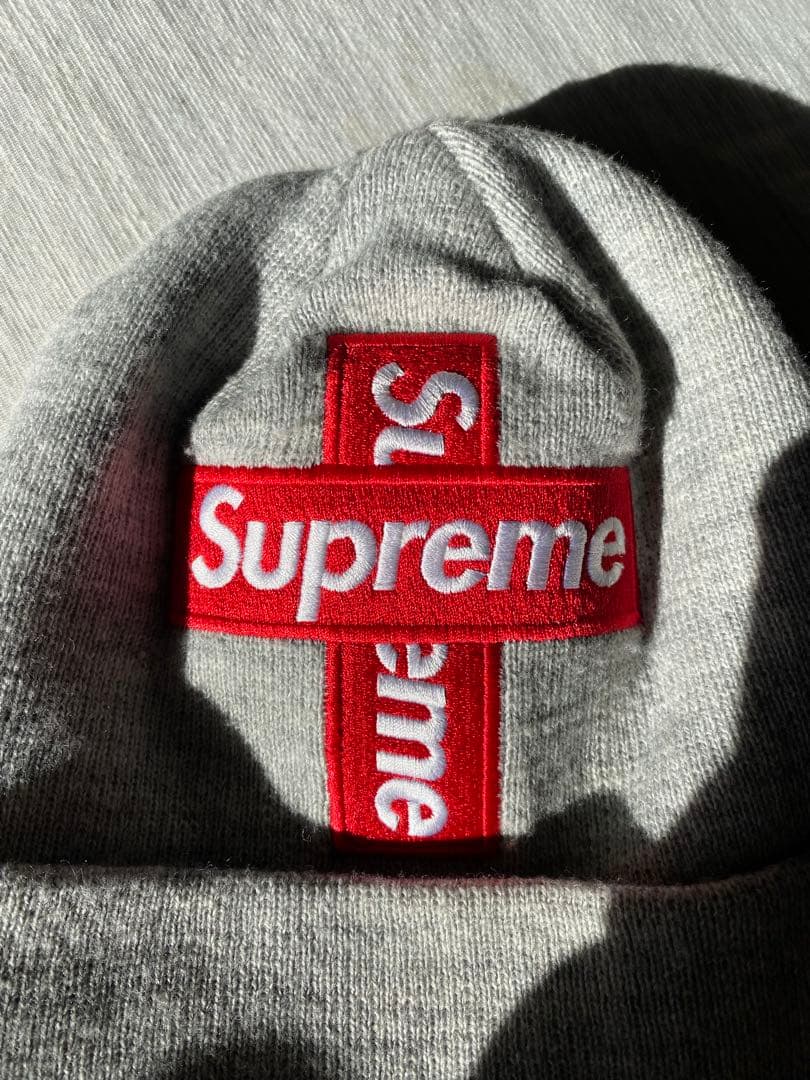Supreme × New Era グレー ニット帽