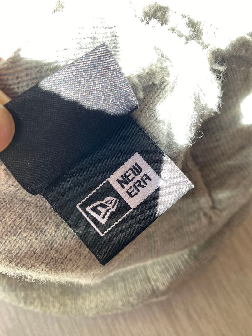 Supreme × New Era グレー ニット帽