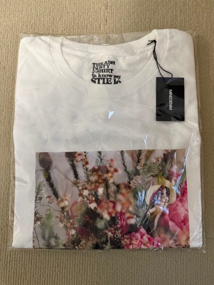 キムタク着 マインデニム　荒木経惟　スティーロ　MINEDENIM Tシャツ　L