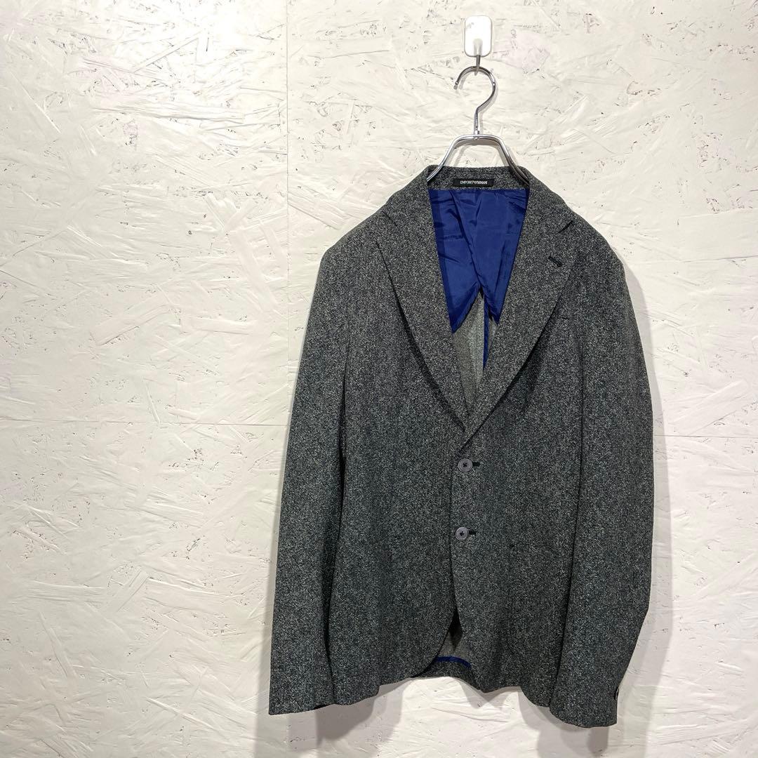 【EMPORIO ARMANI】テーラードジャケット　グレー　46