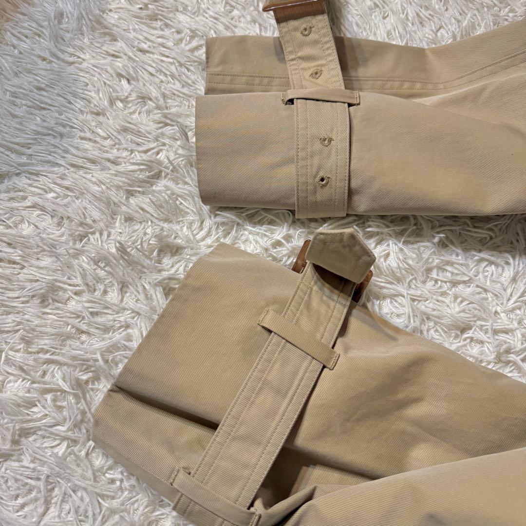 【美品】ティッカ コットン　トレンチコート Aライン ベルト　ベージュ 1