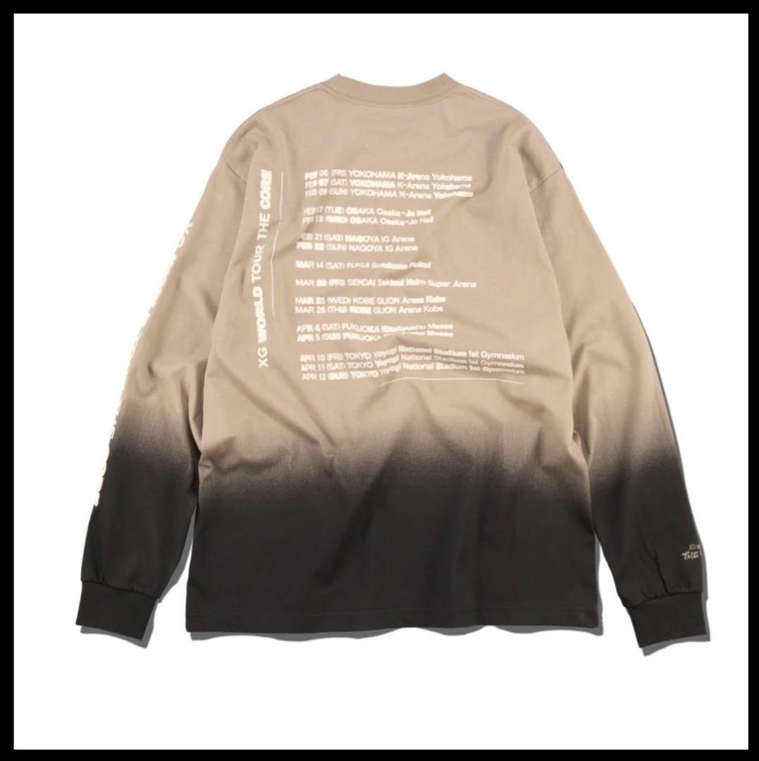 XG WORLDTOURTHECORE ロングスリーブTシャツXXL グレージュ