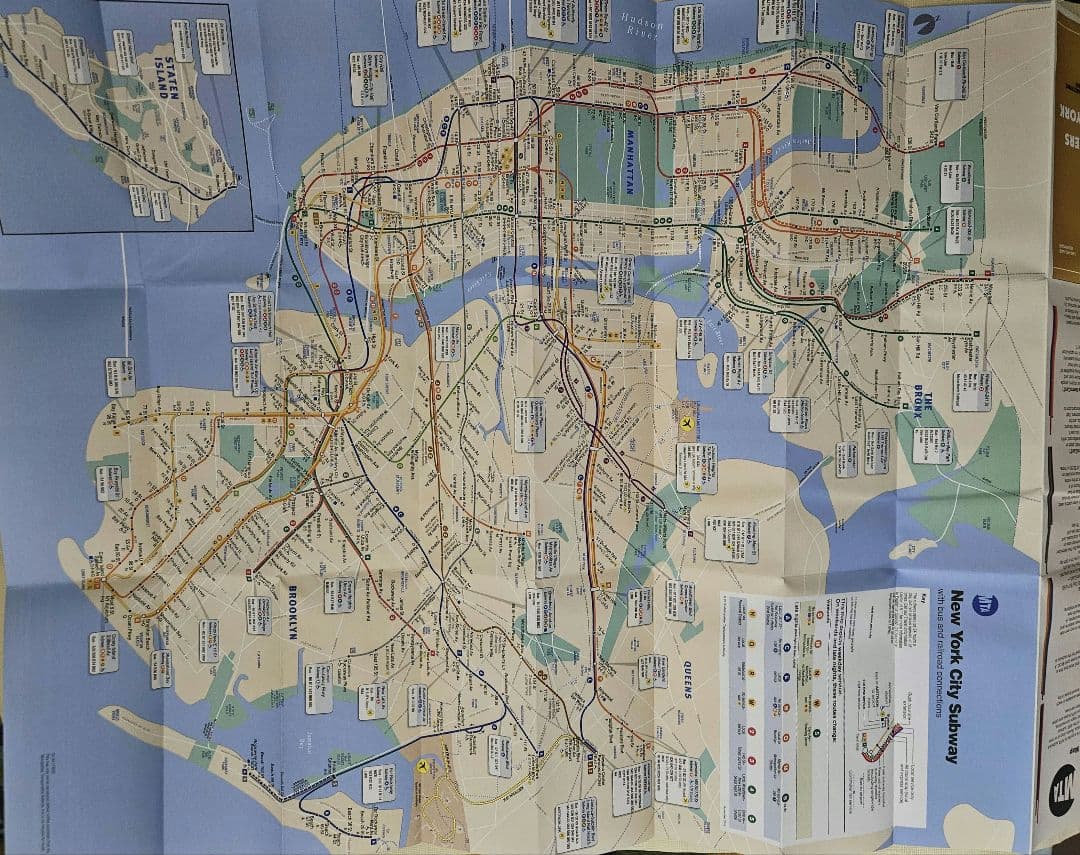 絶版 NYメトロ マップ03.13.14.16.20年 PATH16.17年