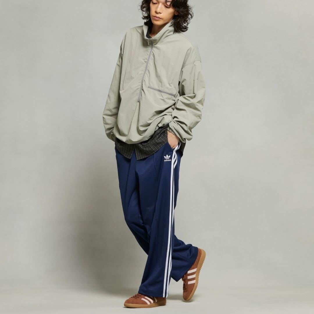 adidas バギーフィット ファイヤーバード トラックパンツ ネイビー M