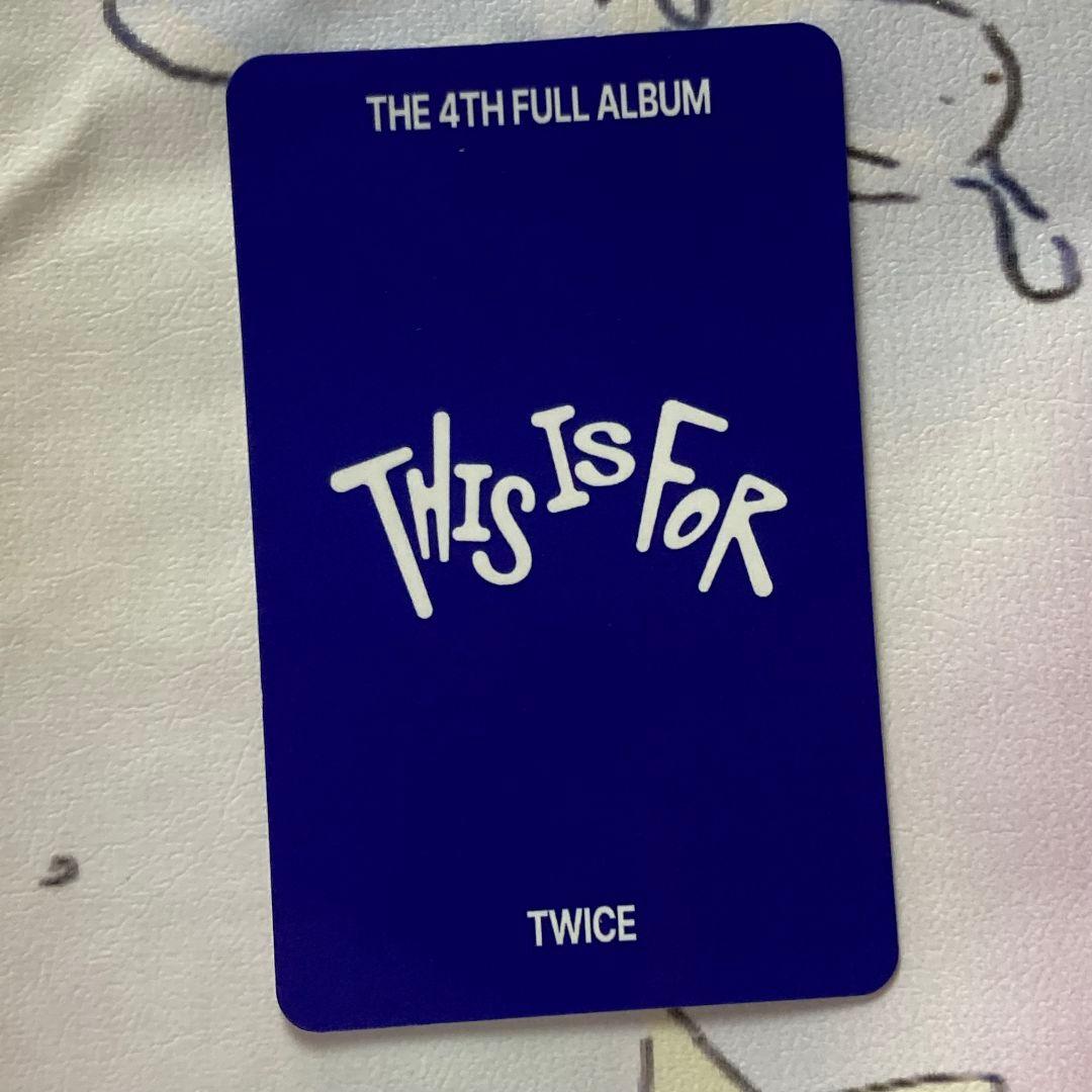 twice 7/13 THIS IS FOR ジヒョ サノク トレカ