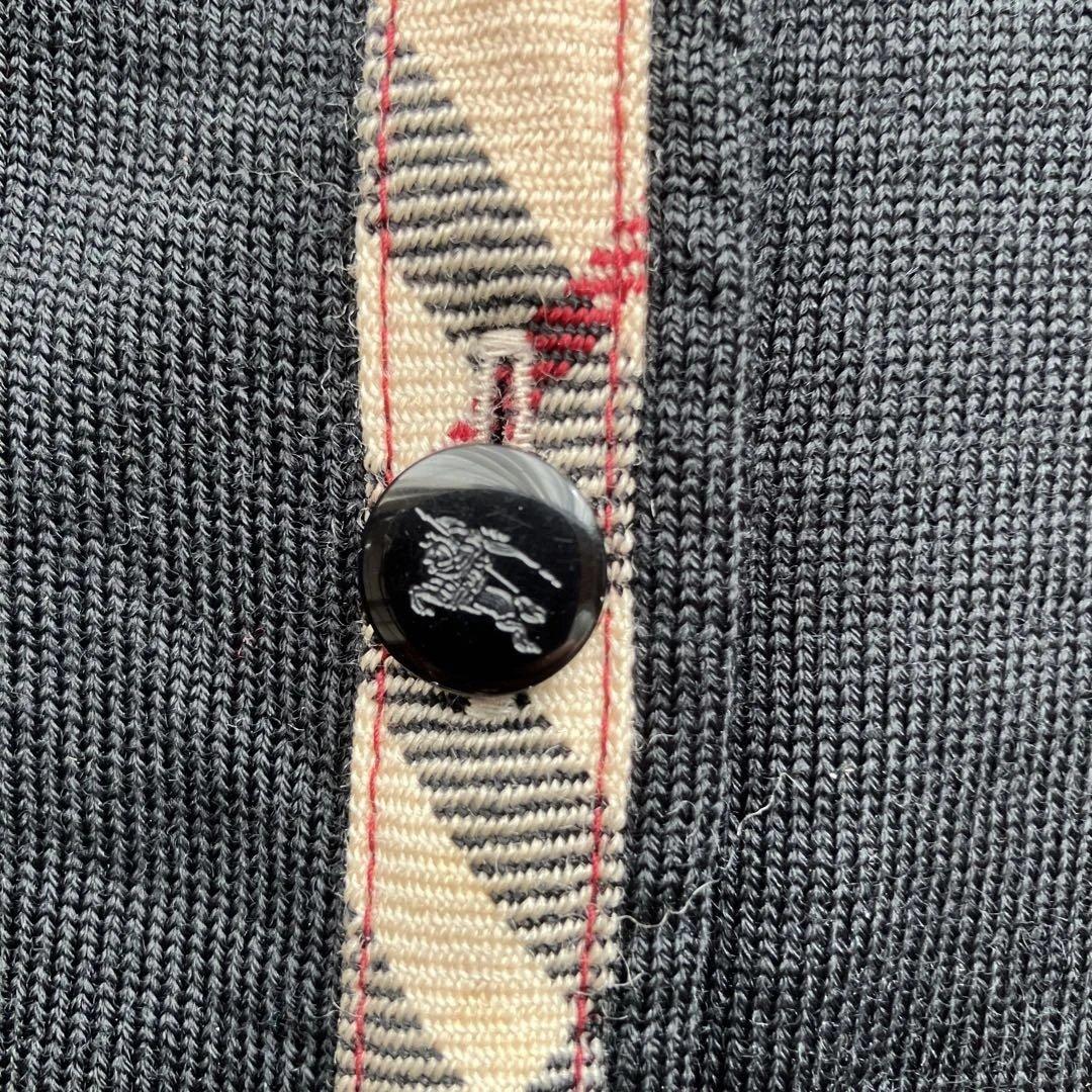 BURBERRY BLUE LABEL ブラックカーディガン 38 ノバチェック
